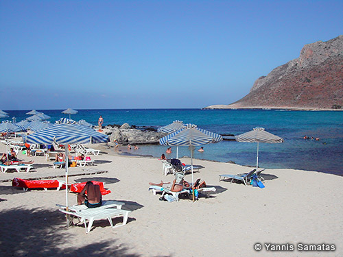 stavros beach in akrotiri peninsula in crete